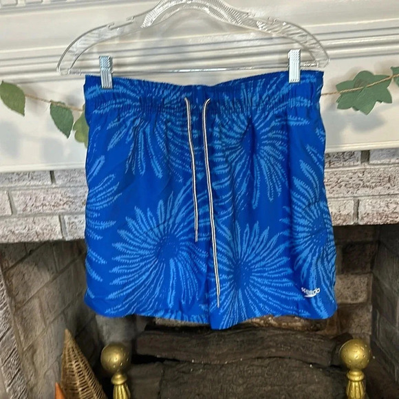 Speedo Floral Swim Trunks Men’s size L - Picture 2 of 3